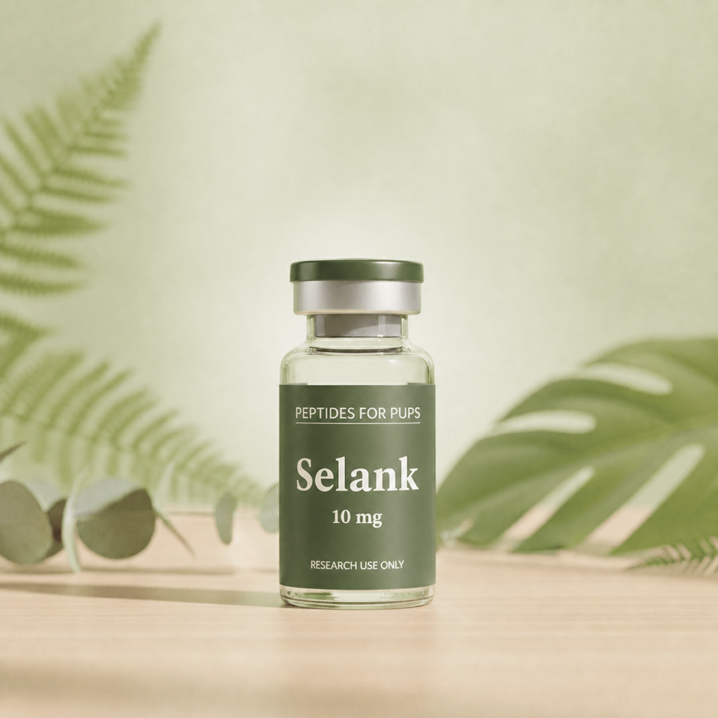 Selank 10 mg Peptides for Pups research vial
